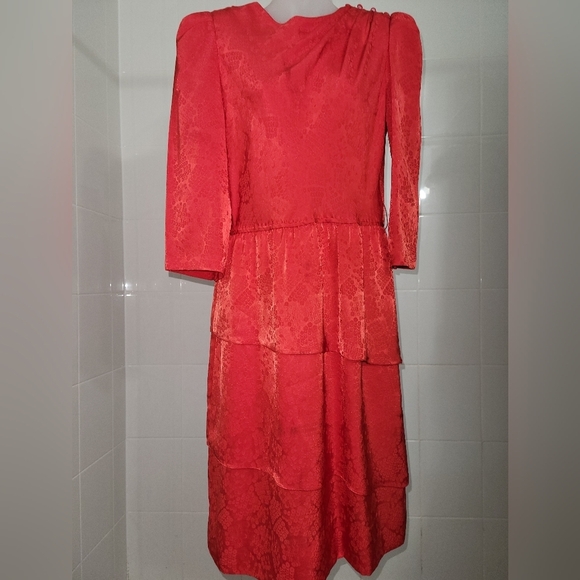 Leslie Fay Vintage Dress Size 10 - Picture 8 of 12